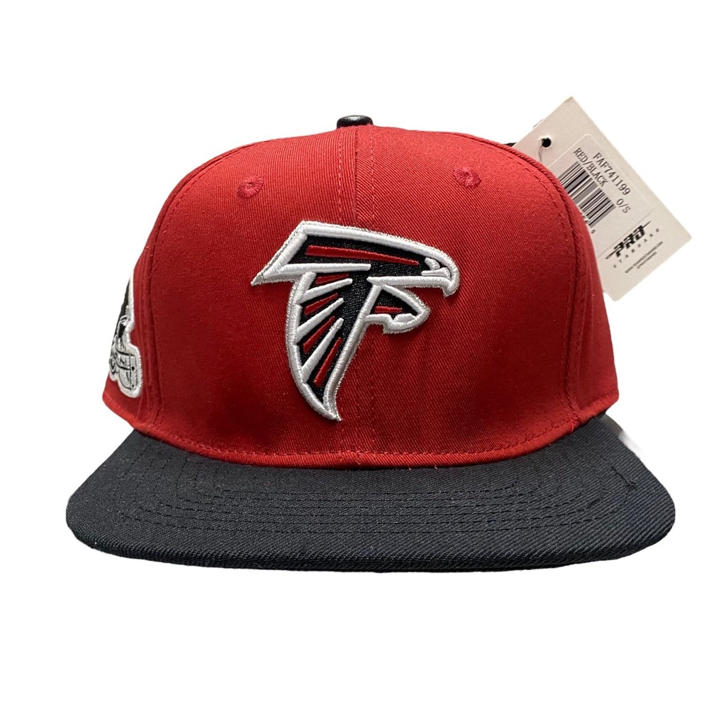 NEW NFL Atlanta Falcons Pro Standard 2 Tone SnapBack Hat Flat Brim Cap Red/Black